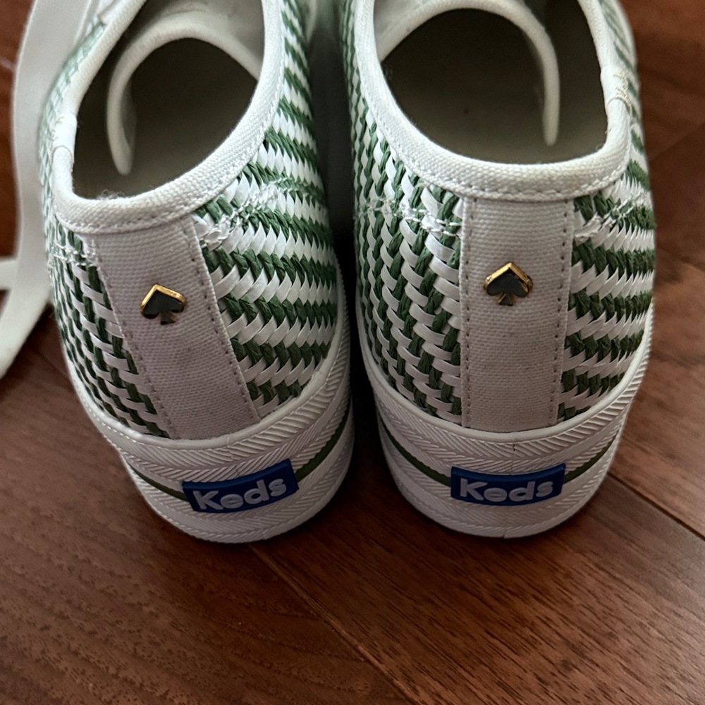 Kate Spade White and Green Athletic Shoes - Picture 5 of 6